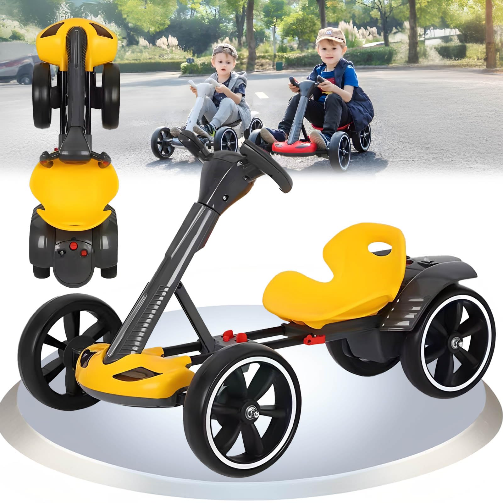 6V Foldable Electric Go Kart for Kids