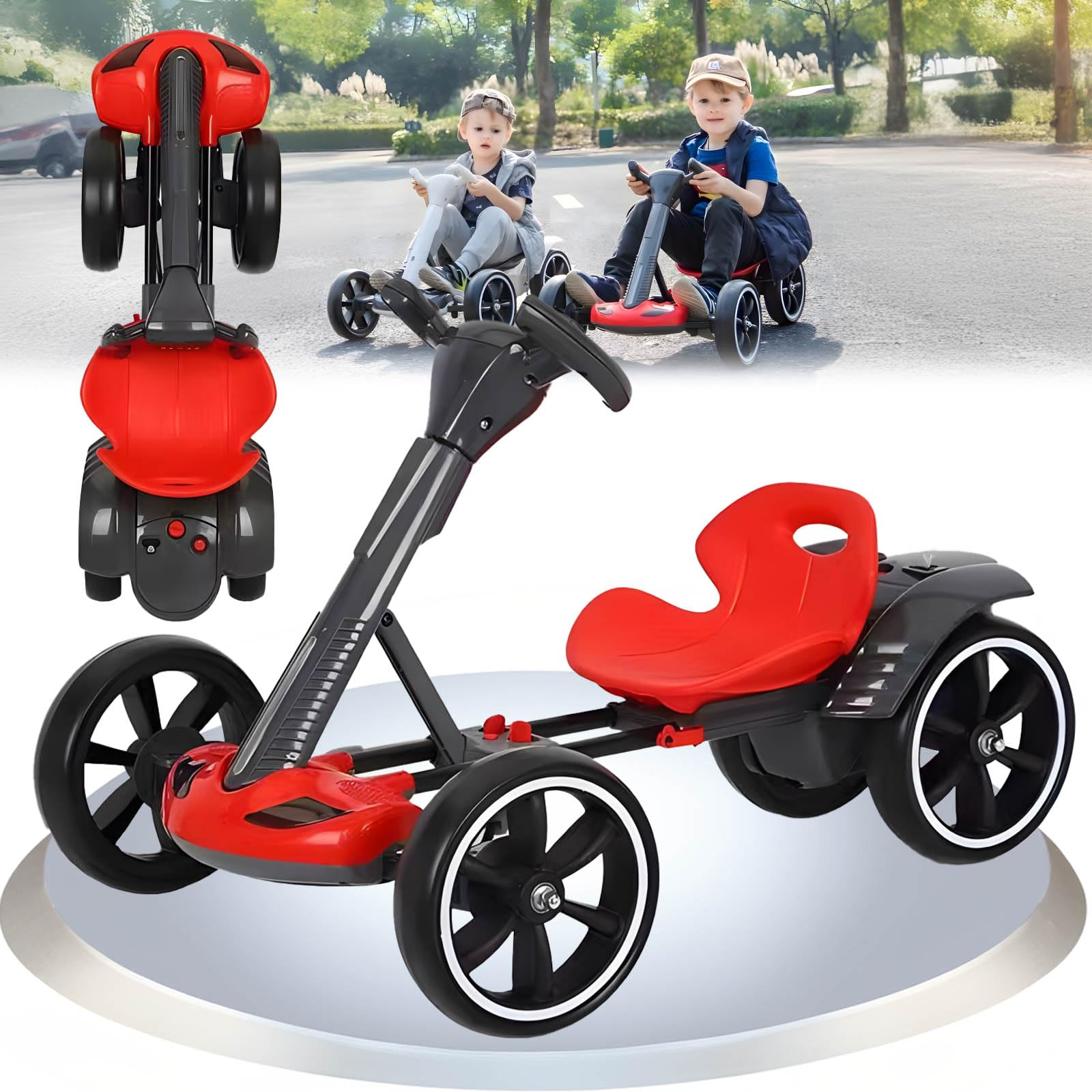 6V Foldable Electric Go Kart for Kids