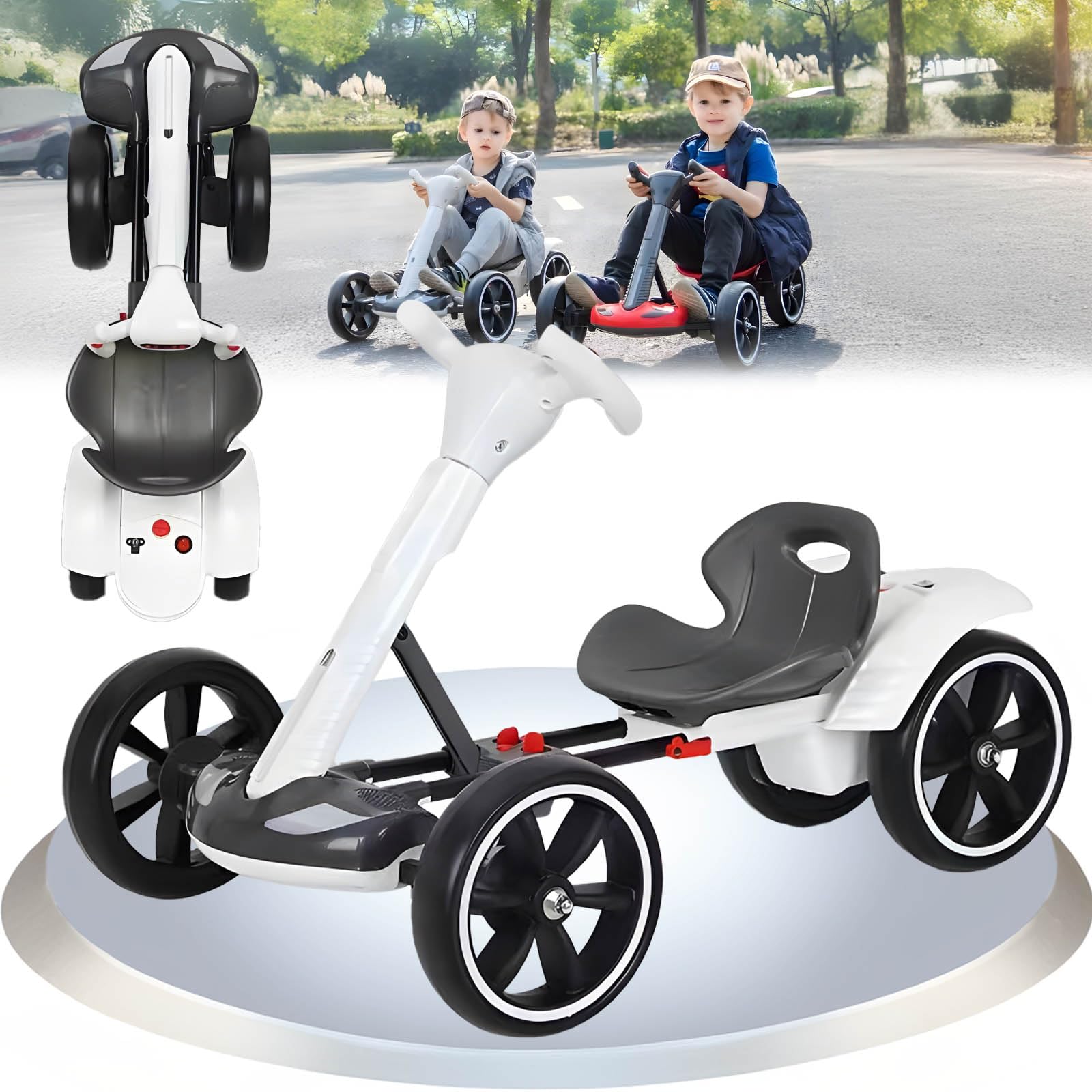 6V Foldable Electric Go Kart for Kids
