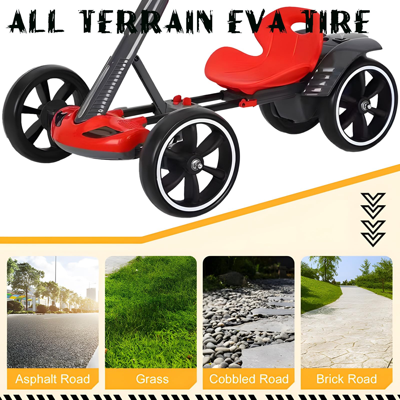 6V Foldable Electric Go Kart for Kids