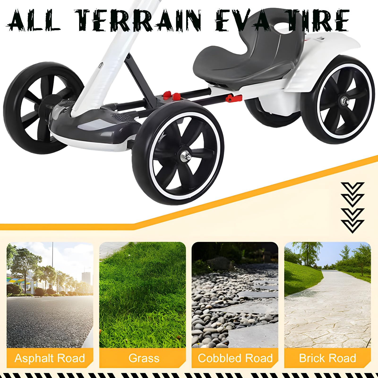 6V Foldable Electric Go Kart for Kids