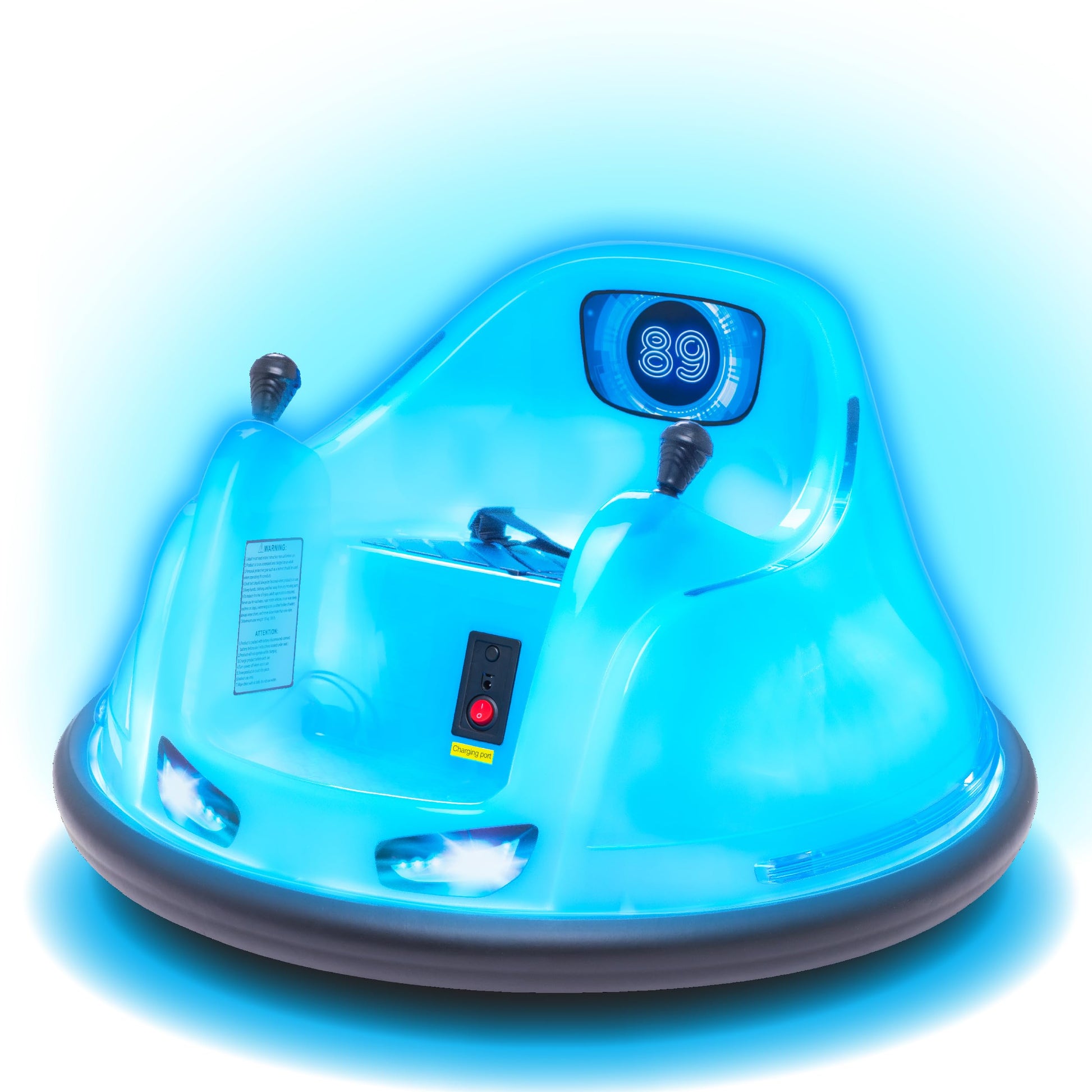Flybar FunPark 6V Bumper Car – 360° Electric Ride-On Toy with LED Lights