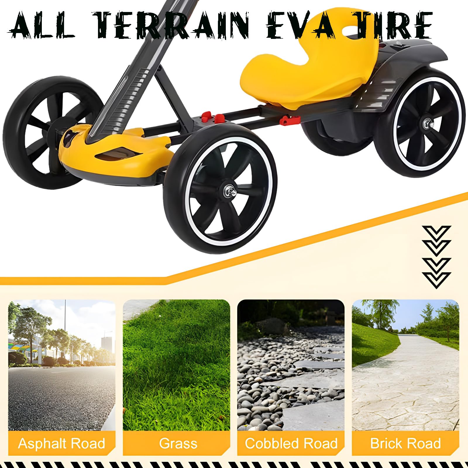 6V Foldable Electric Go Kart for Kids