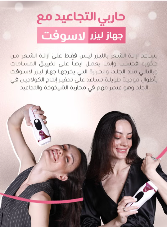 Lasoft 2025 For Womem: At-Home IPL Hair Removal Handset, 999,999 Light Pulses, 5 degrees’ intensity
