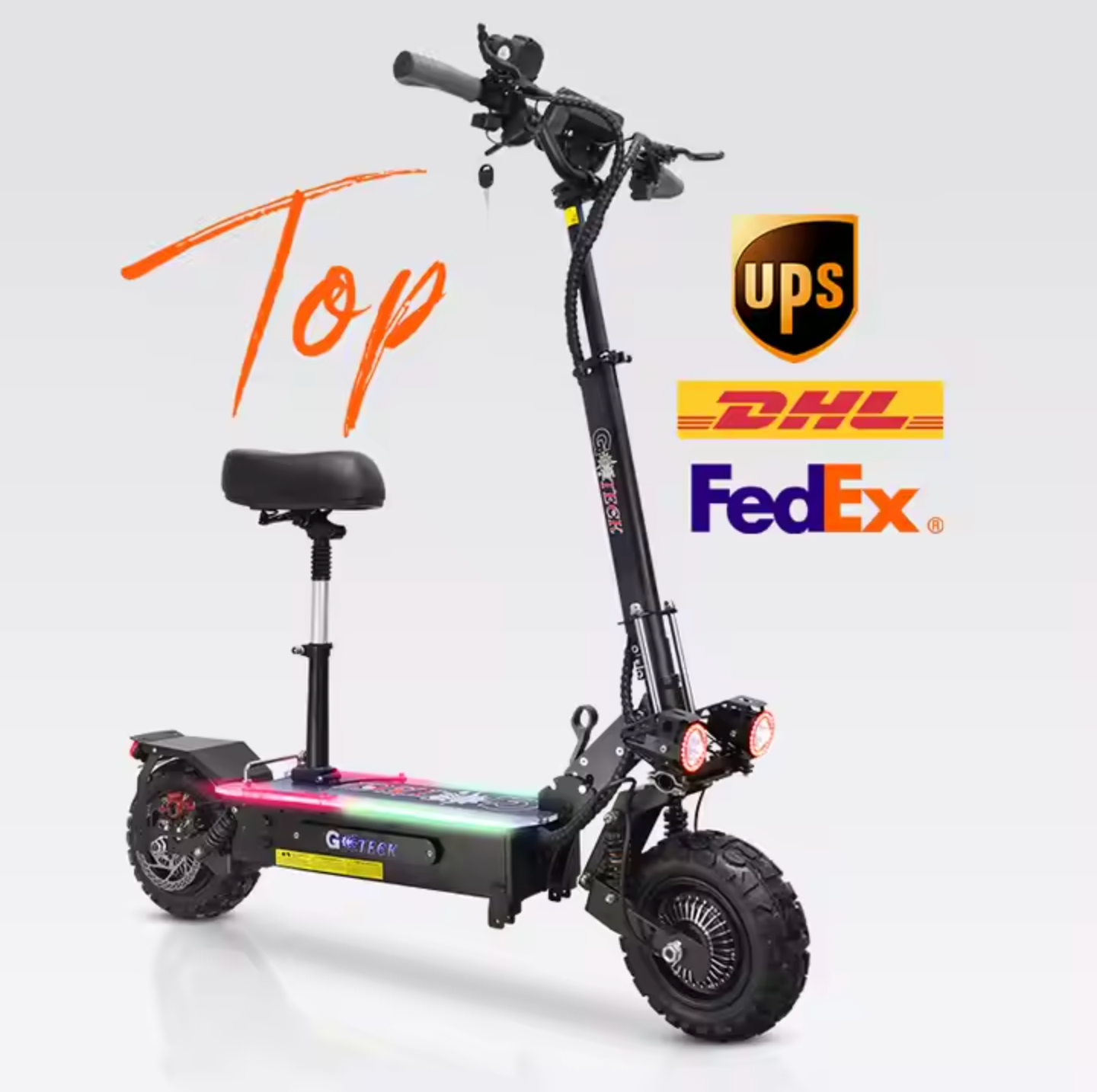 QO6 Pro Electric Rider with Off-Road Tires
