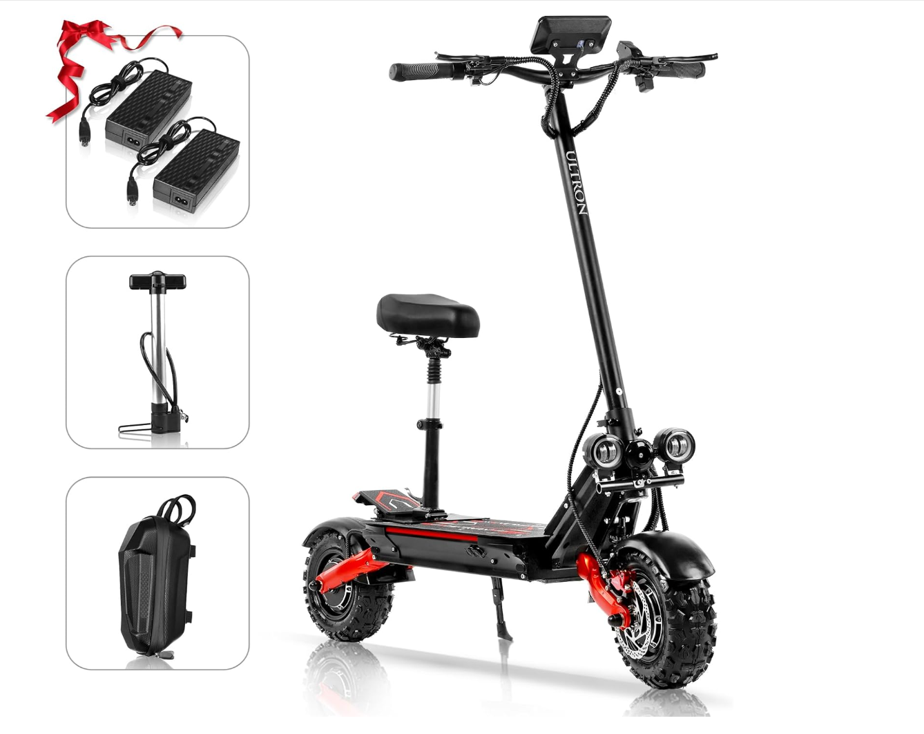QO6 Pro Electric Rider with Off-Road Tires