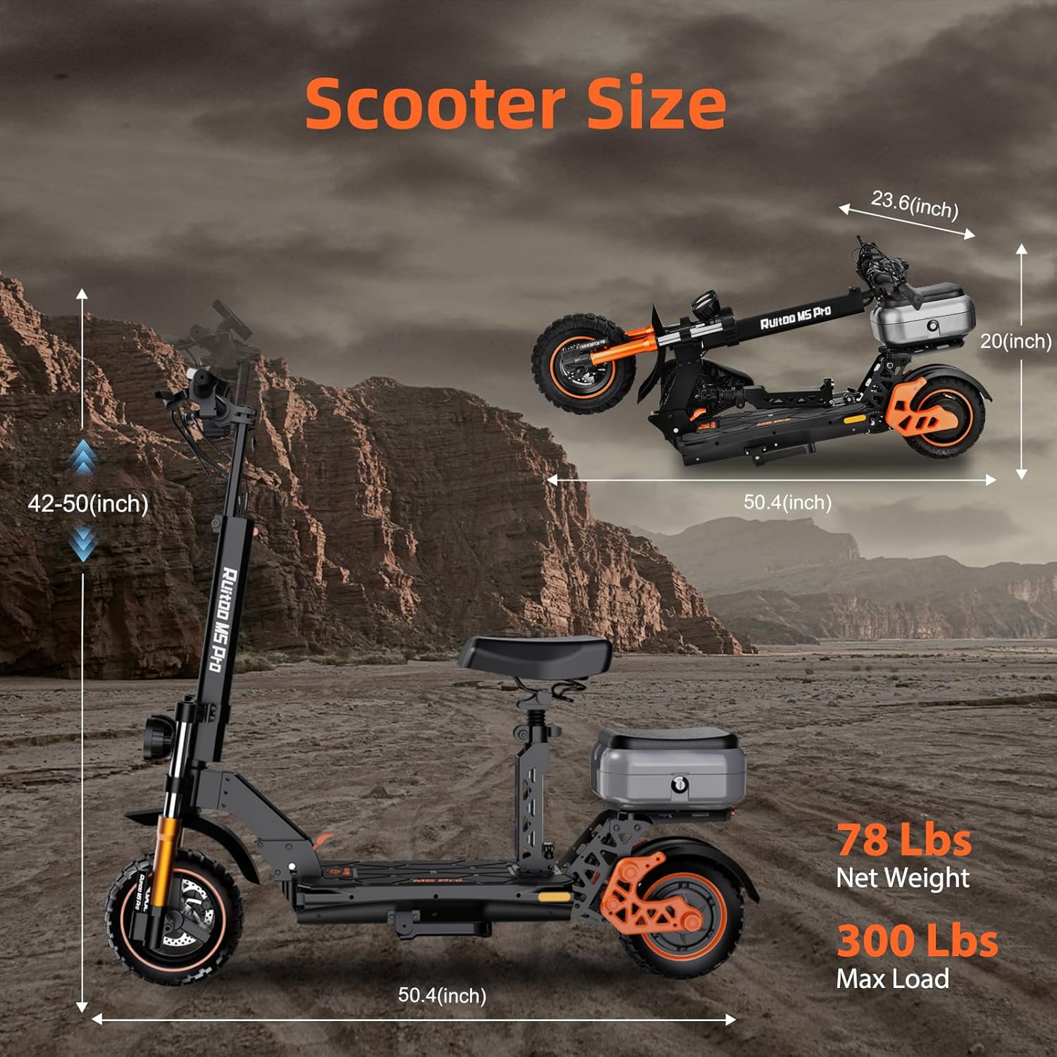 Electric Scooter for Adults 5600W Dual Motors