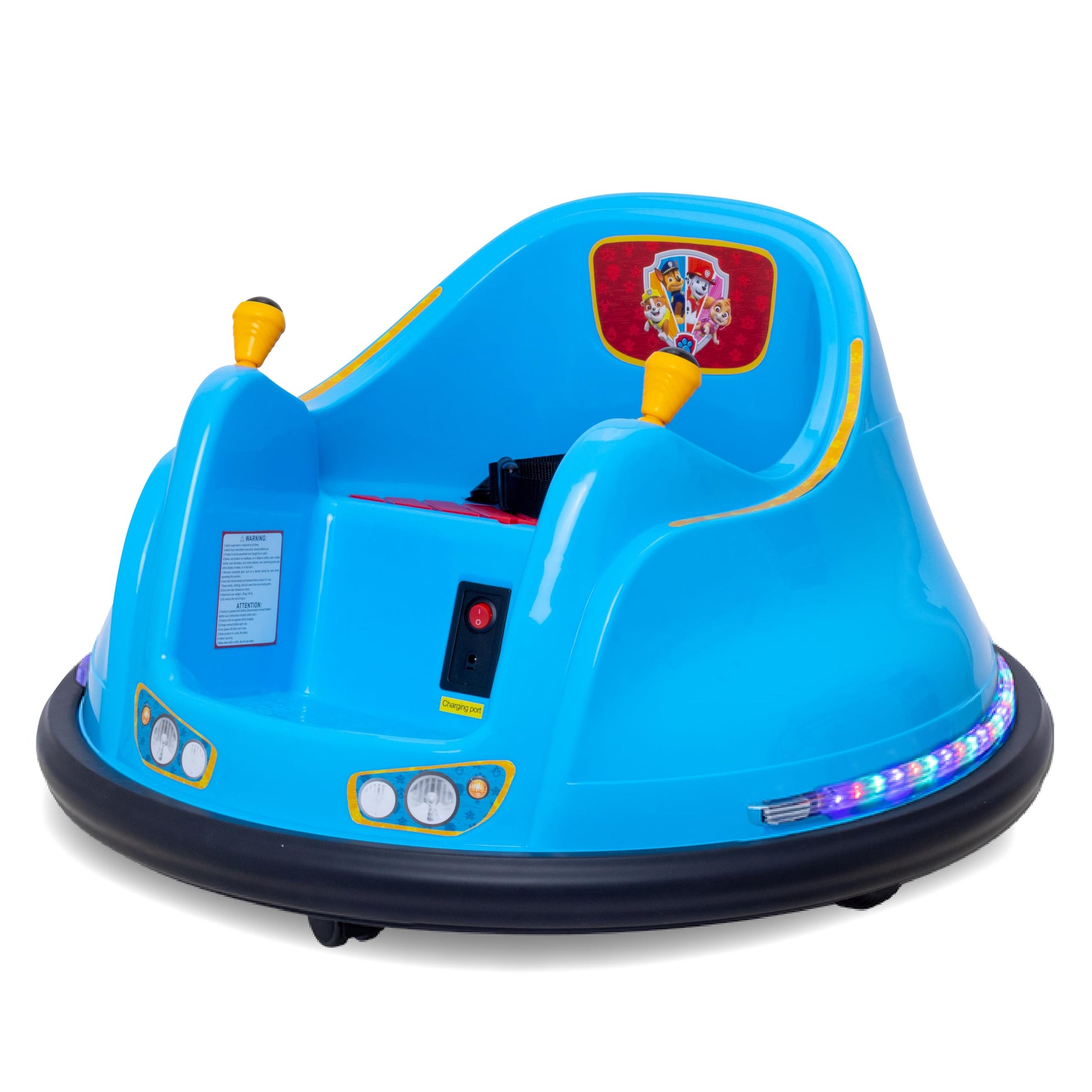 Flybar FunPark 6V Bumper Car – 360° Electric Ride-On Toy with LED Lights