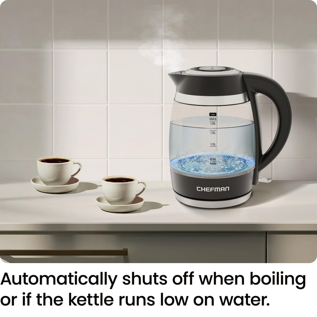 Chefman Electric Kettle, 1.8L 1500W