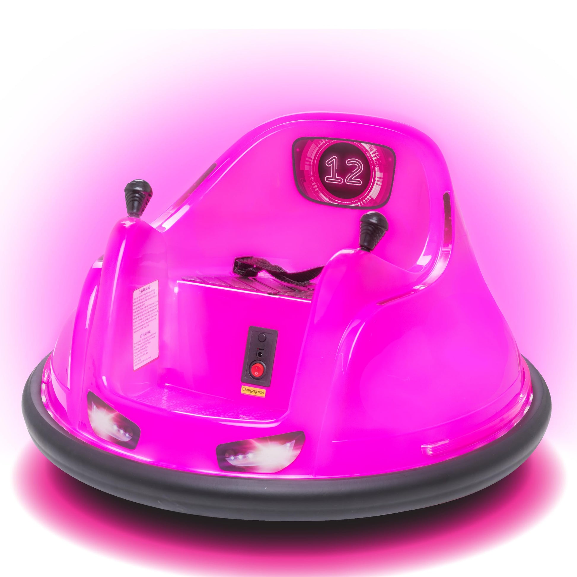 Flybar FunPark 6V Bumper Car – 360° Electric Ride-On Toy with LED Lights