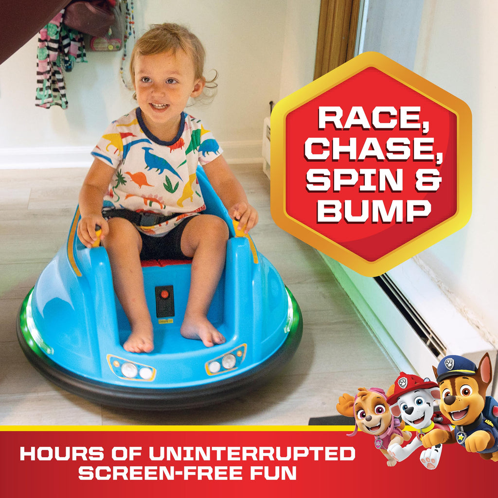 Flybar FunPark 6V Bumper Car – 360° Electric Ride-On Toy with LED Lights