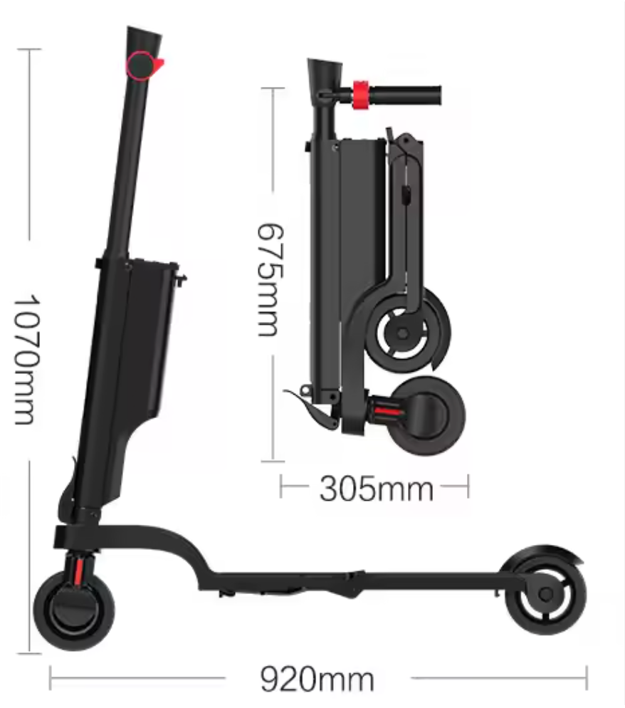 Foldable Mini Electric Scooter With Backpack