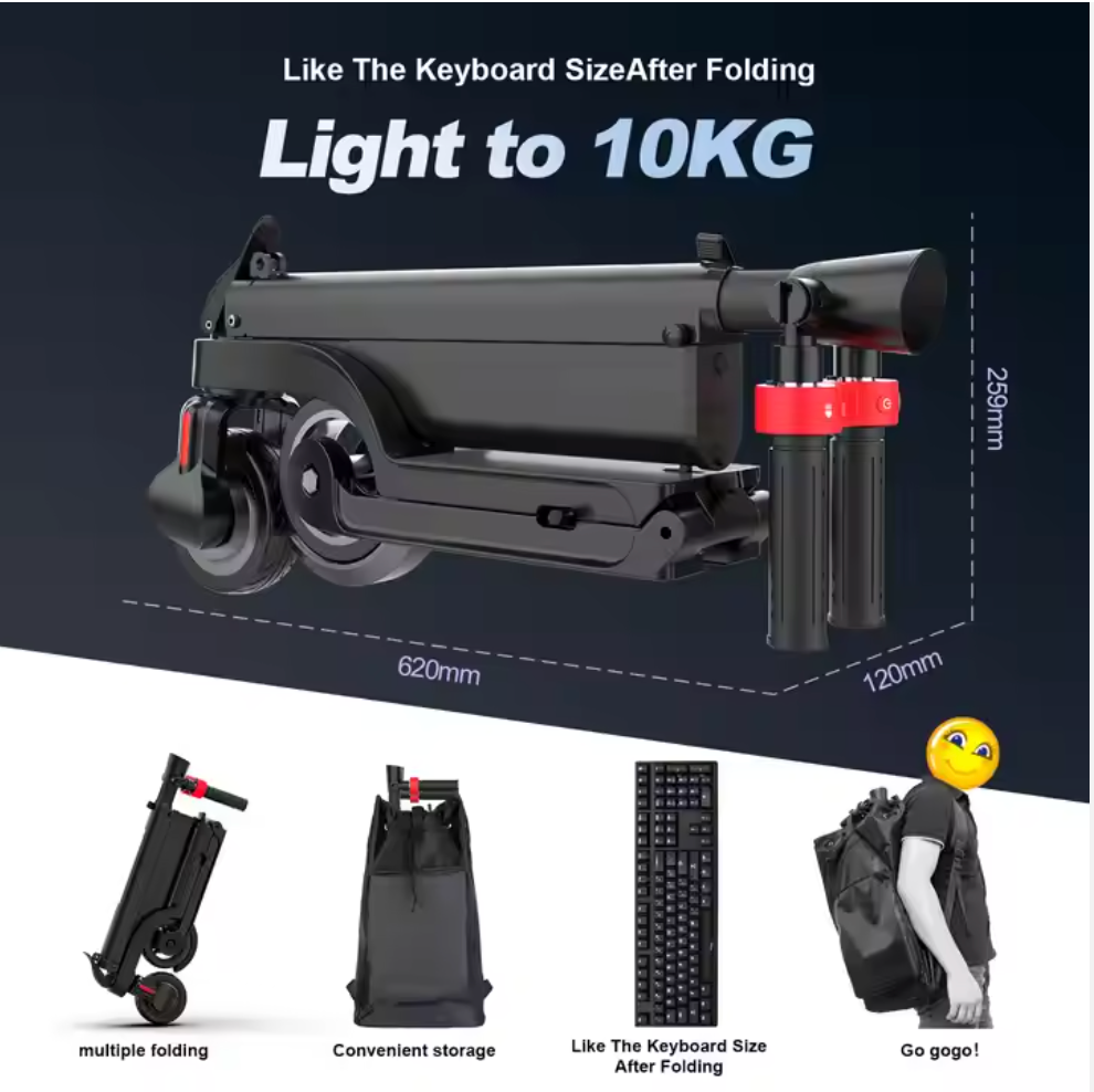 Foldable Mini Electric Scooter With Backpack