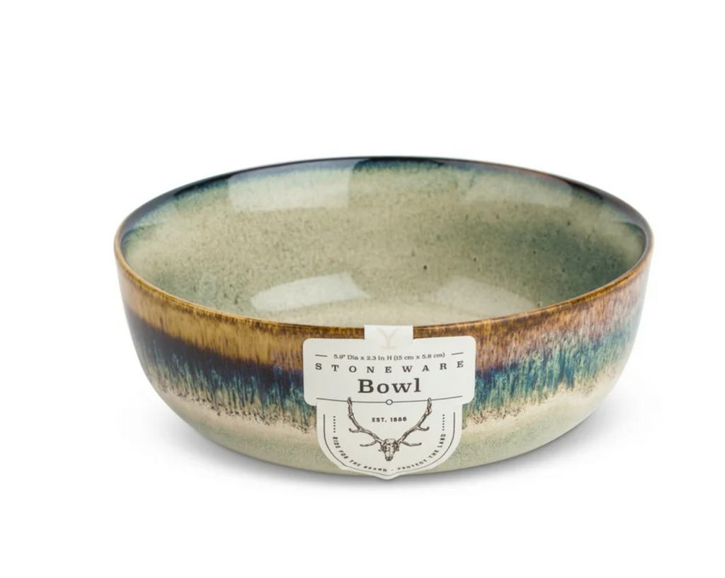 6 pcs Yellowstone Ceramic Round Bowl, Kayce Collection