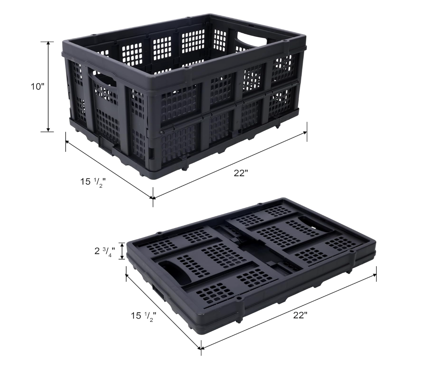 Folding Heavy-Duty Utility Shopping Cart with 360° Swivel Wheels