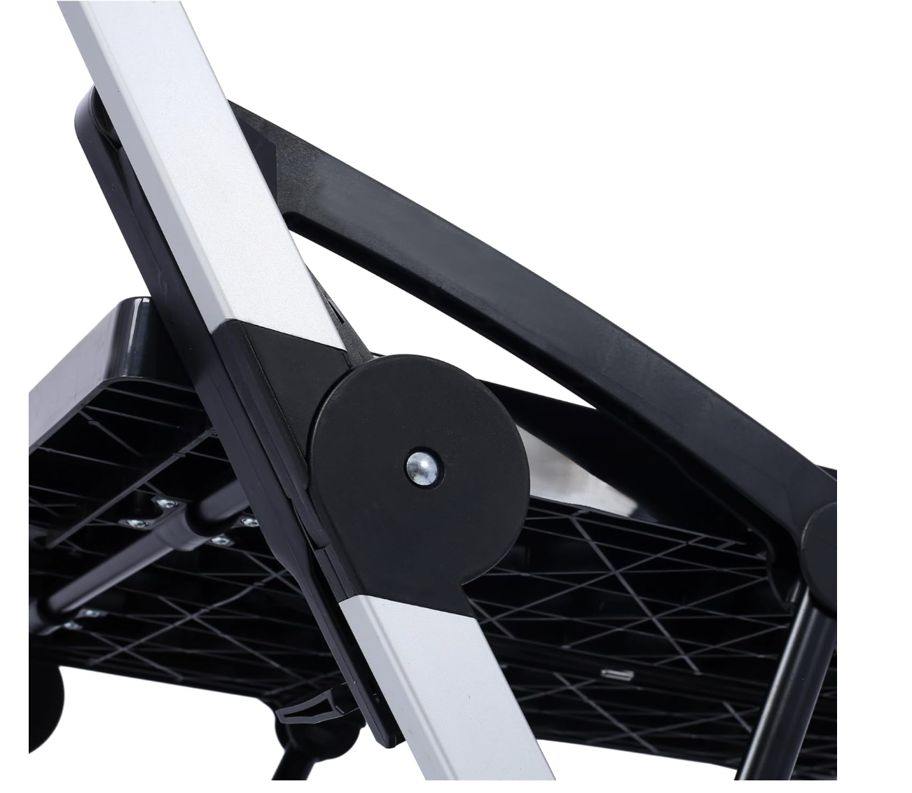 Folding Heavy-Duty Utility Shopping Cart with 360° Swivel Wheels