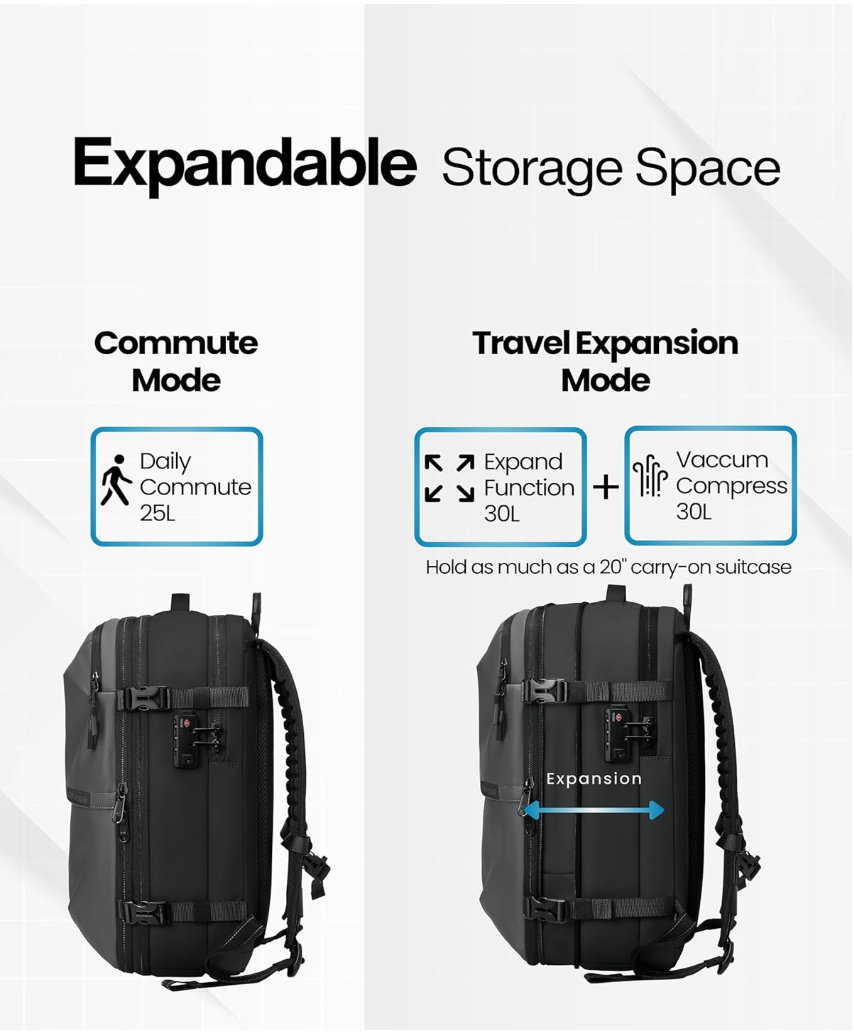 Smart Air Vacuum Travel Backpack