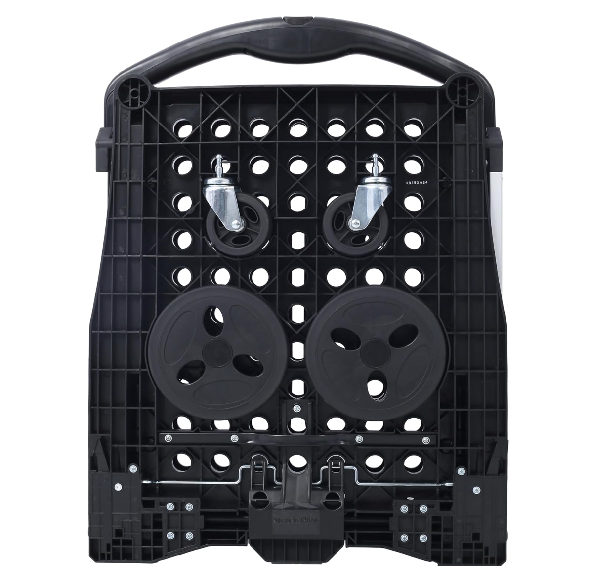 Folding Heavy-Duty Utility Shopping Cart with 360° Swivel Wheels